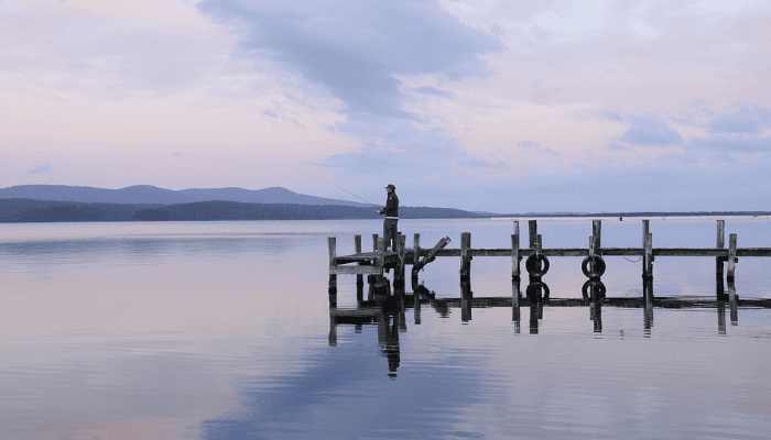 Mallacoota inlet at sunset